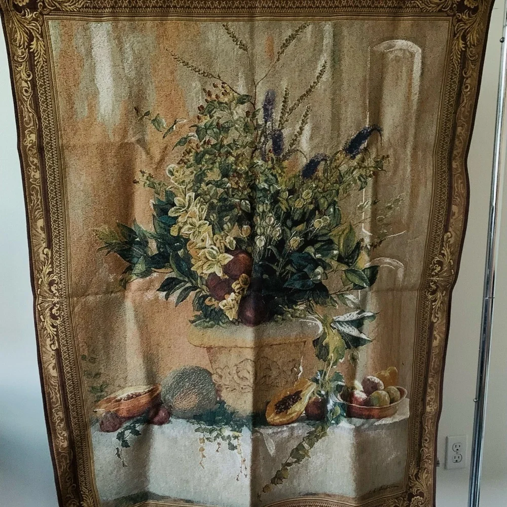 Frut and floral tapestry art